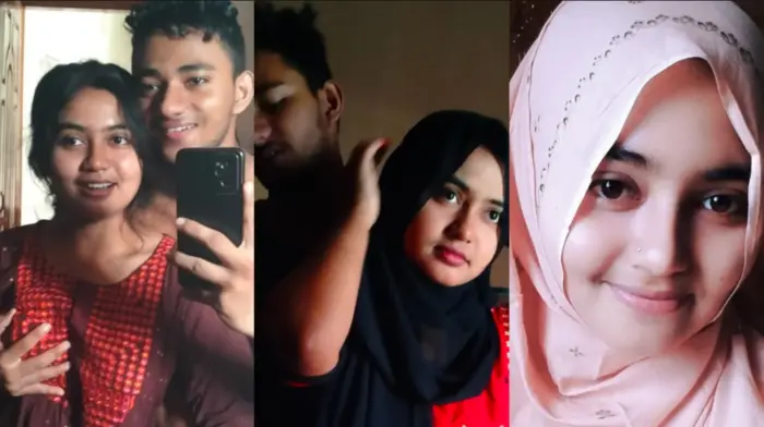 Bangladeshi Cute Young Hijabi GF Stripping On VC